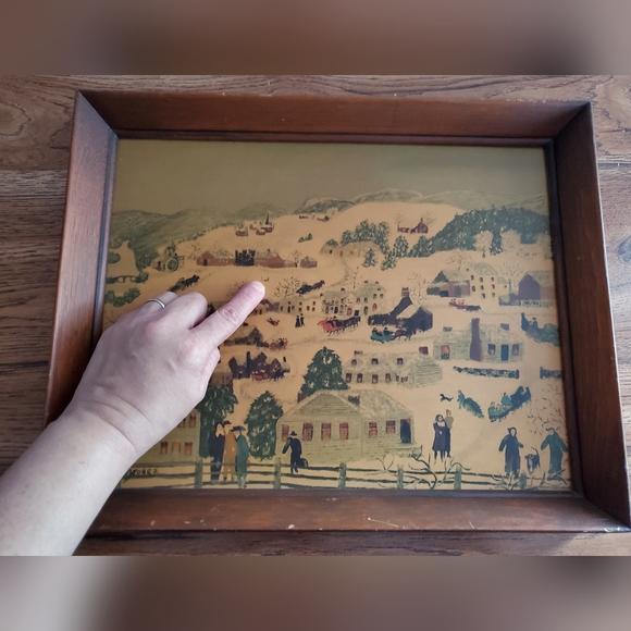 Grandma Moses (Anna Robertson) Print with Frame - Picture 12 of 14
